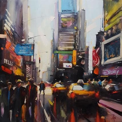 Peinture Manhattan's vibes par Joro | Tableau Figuratif Huile Urbain