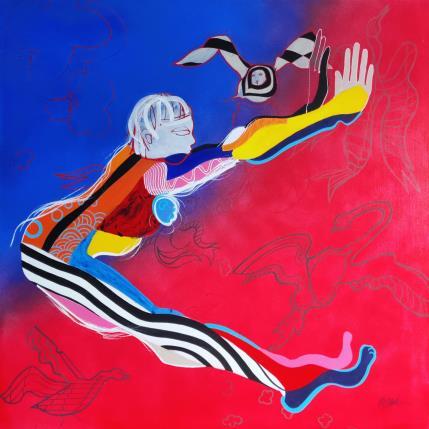 Painting L'Élan by Cressanne | Painting Figurative Acrylic Nude