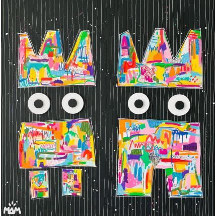 Painting Mr et MISS POTES by Mam | Painting Pop-art Acrylic Pop icons