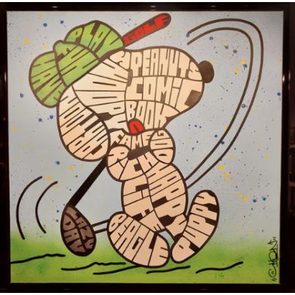 Peinture Snoopy Golf par Cmon | Tableau