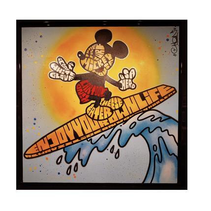 Gemälde Mickey Surfing von Cmon | Gemälde