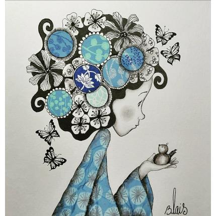 Peinture Octavie par Blais Delphine | Tableau Art naïf Acrylique