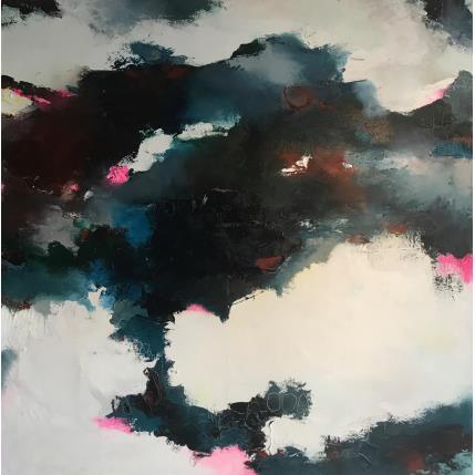 Peinture Le vent dans les cheveux par Dumontier Nathalie | Tableau Abstrait Huile minimaliste