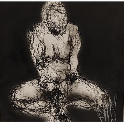 Peinture Amélie par Sahuc François | Tableau Figuratif Acrylique Nu