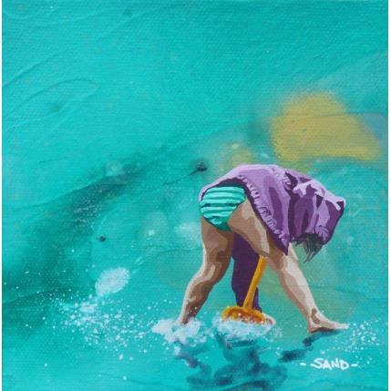 Peinture espoir de trésors par Sand | Tableau Figuratif Acrylique Marine, Scènes de vie