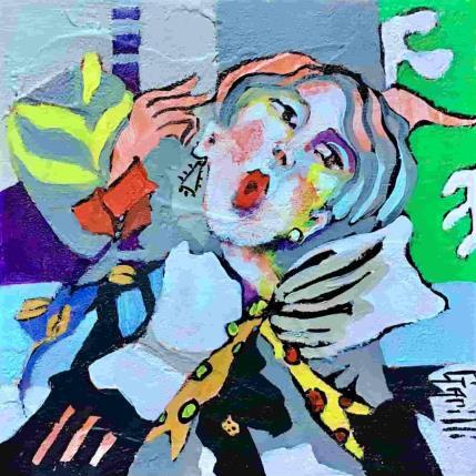 Peinture La robe papillon  par Garilli Nicole | Tableau Figuratif Scènes de vie