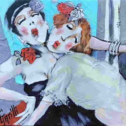 Peinture Danse Manouche par Garilli Nicole | Tableau Figuratif Scènes de vie