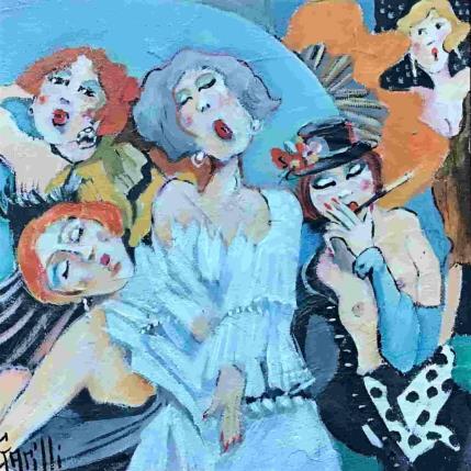 Peinture Spectacle au Bon Frou-frou  par Garilli Nicole | Tableau Figuratif Scènes de vie