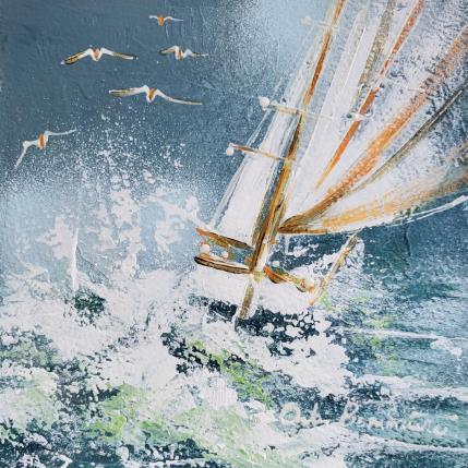 Gemälde Tardif von Ortis-Bommarito Nicole | Gemälde Figurativ Acryl Marine, Pop-Ikonen