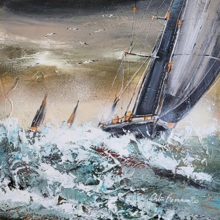 Gemälde On persiste von Ortis-Bommarito Nicole | Gemälde Figurativ Acryl Marine