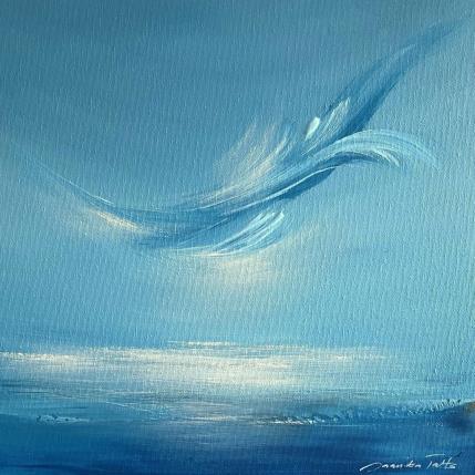 Peinture Swanlake par Talts Jaanika | Tableau Abstrait Acrylique Marine, Paysages