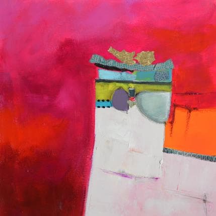 Painting La tour des femmes savantes by Lau Blou | Painting Abstract Acrylic Minimalist