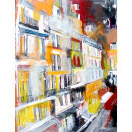 Pintura L'angle de la fenêtre por Anicet Olivier | Pintura Figurative Urban