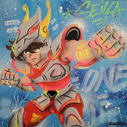 Peinture Saint Seiya par Kedarone | Tableau Pop-art Graffiti, Posca Icones Pop