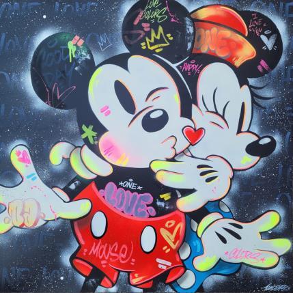 Peinture Mickey Minnie Mouse par Kedarone | Tableau Street Art Graffiti, Posca Icones Pop