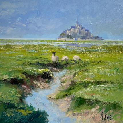 Peinture Mont St Michel par Sannier Daniel | Tableau Figuratif Huile