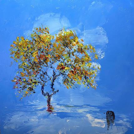Peinture Mon arbre par Raffin Christian | Tableau Figuratif Acrylique, Huile Paysages