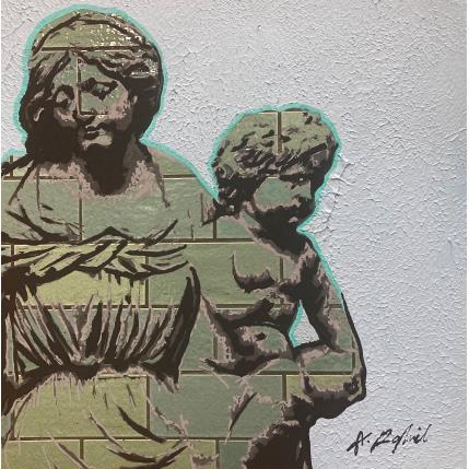 Peinture 13H12 par André Raphaël | Tableau Figuratif Acrylique Portraits, Scènes de vie, Urbain