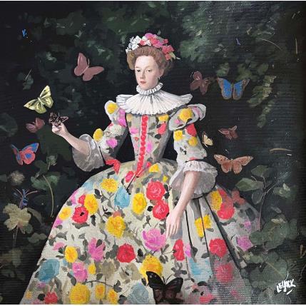 Peinture Femme papillon par Le Yack | Tableau Pop-art Acrylique