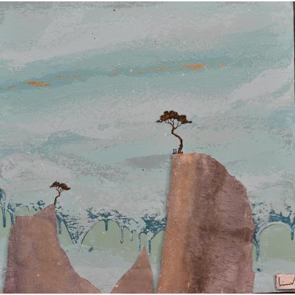 Painting Le monde nous appartient by Lemonnier  | Painting Figurative Landscapes