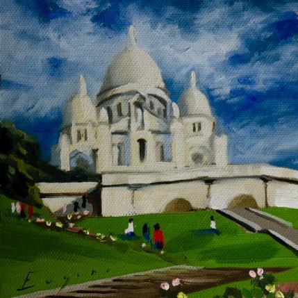 Peinture  Jour Tranquille par Eugène Romain | Tableau Figuratif Huile Paysages, Urbain