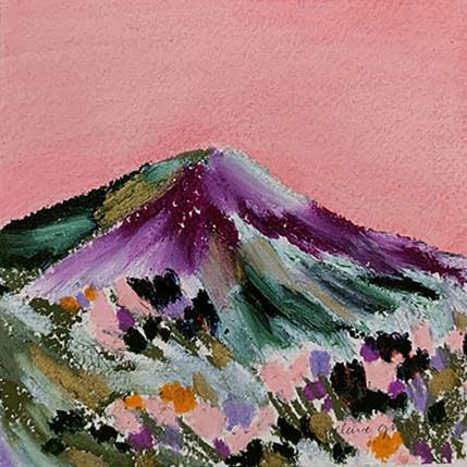 Peinture Superbloom, Borée par Ginestoux Claire | Tableau Figuratif Pastel Paysages