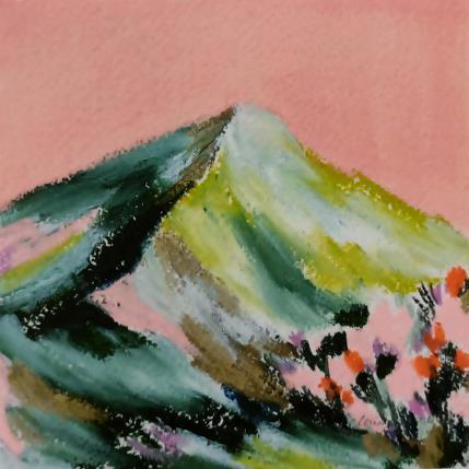 Peinture Superbloom, Faugères par Ginestoux Claire | Tableau Figuratif Pastel Paysages