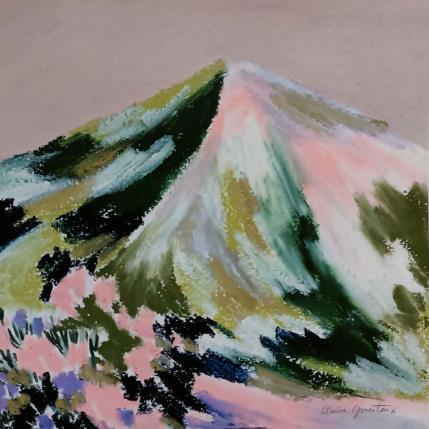 Peinture Superbloom, Limony par Ginestoux Claire | Tableau Figuratif Pastel Paysages