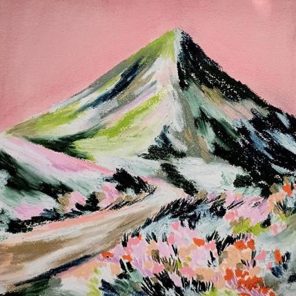 Peinture Superbloom, Espenel par Ginestoux Claire | Tableau Figuratif Pastel Paysages