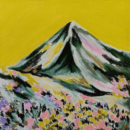 Peinture Superbloom, Auramine par Ginestoux Claire | Tableau Figuratif Pastel Paysages