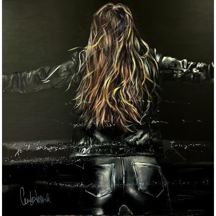 Peinture Pour l'amour de l'amour par Desserle Cecile | Tableau Figuratif Huile Noir & blanc, Scènes de vie