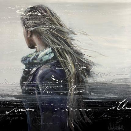 Peinture Au delà de mes rêves par Desserle Cecile | Tableau Figuratif Huile Marine, Portraits, Scènes de vie