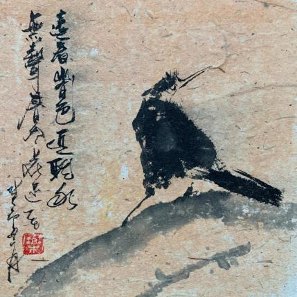 Peinture Always here par Yu Huan Huan | Tableau Figuratif Encre Animaux