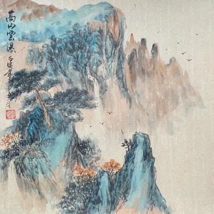 Peinture Flying bird par Yu Huan Huan | Tableau Figuratif Encre Paysages
