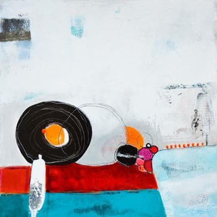 Painting L'ombre d'eux même by Lau Blou | Painting Abstract Acrylic Minimalist