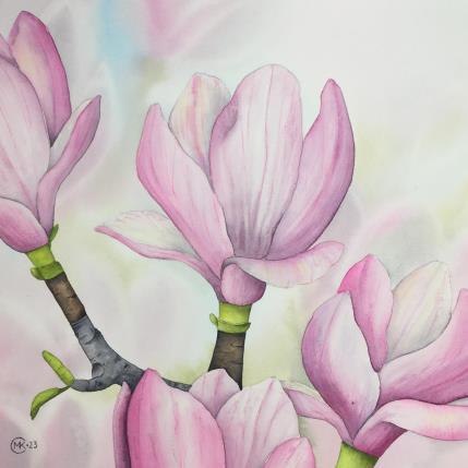 Peinture Premier amour par Kuprina Carle Maria | Tableau Figuratif Aquarelle Natures mortes