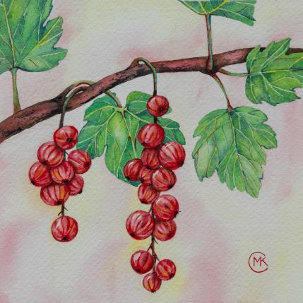 Peinture Rouge-rosé par Kuprina Carle Maria | Tableau Figuratif Aquarelle Nature