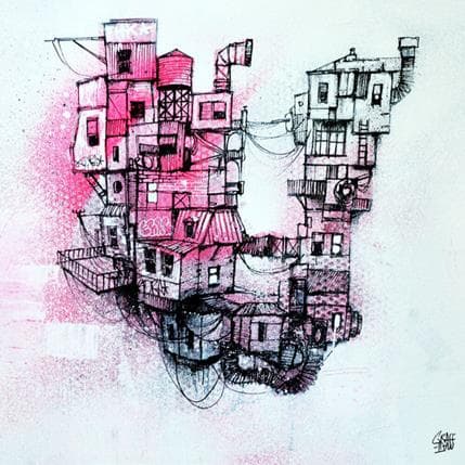 Peinture Urban Levitation par Graffmatt | Tableau Street Art Acrylique, Graffiti Urbain