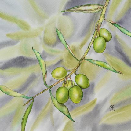 Peinture Olivier éternel  par Kuprina Carle Maria | Tableau Figuratif Aquarelle Nature