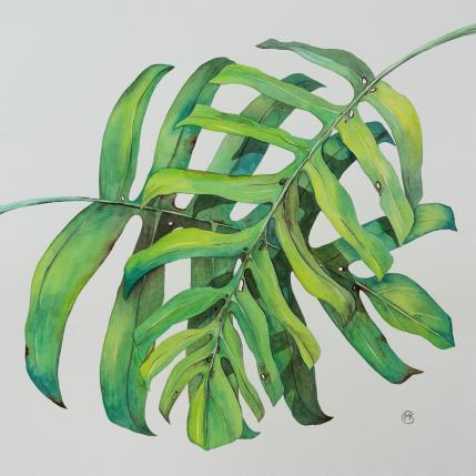 Painting Sous un palmier by Kuprina Carle Maria | Painting Figurative Watercolor Nature