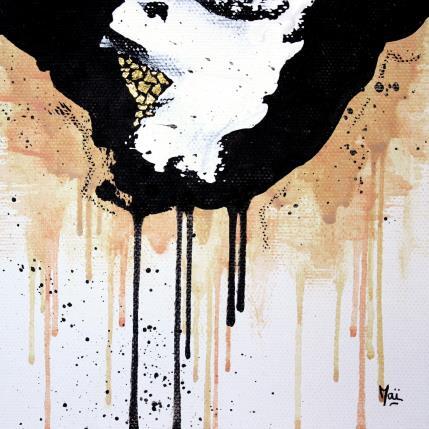 Peinture Falling into par Maï Bouvier | Tableau Abstrait Acrylique Minimaliste