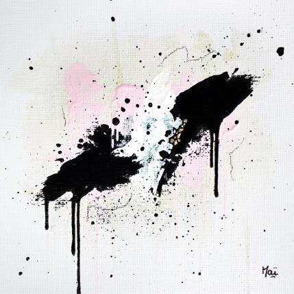 Peinture Douce folie par Maï Bouvier | Tableau Abstrait Acrylique Minimaliste