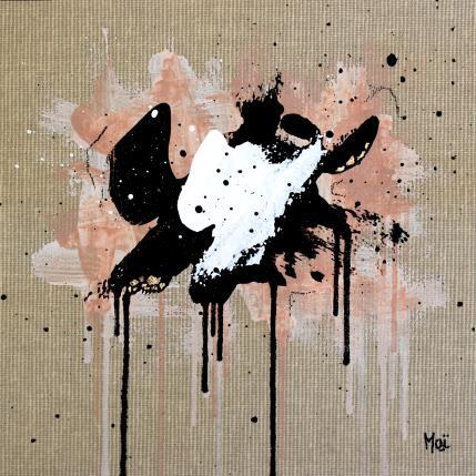 Peinture À fleur de peau par Maï Bouvier | Tableau Abstrait Acrylique Minimaliste