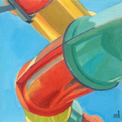 Peinture Descente par Laplane Marion | Tableau Figuratif Acrylique Scènes de vie