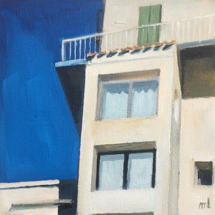Peinture Façade Sud par Laplane Marion | Tableau Figuratif Huile Architecture, Urbain