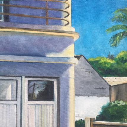 Peinture L'ombre bleue par Laplane Marion | Tableau Figuratif Huile Urbain