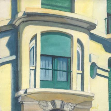 Peinture Aprés-midi par Laplane Marion | Tableau Figuratif Huile Architecture, Urbain