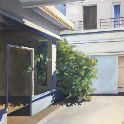 Peinture Invasion par Laplane Marion | Tableau Figuratif Huile Architecture, Société, Urbain