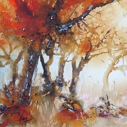 Peinture Parmi les chênes lièges par Naen x Violaine Abbatucci | Tableau Figuratif