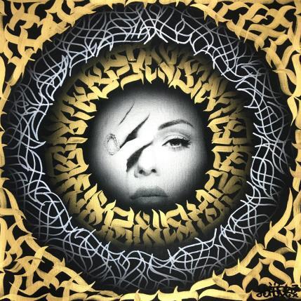 Peinture Under golden calligraffiti par Maderno | Tableau Street Art Graffiti Portraits